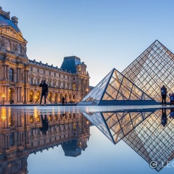 Pyramid and Louvre